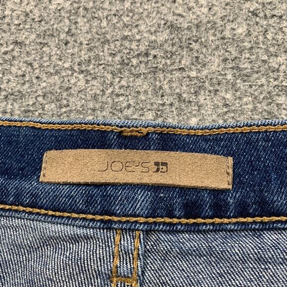 Joes Jeans Shorts Womens 29 Blue Denim Raw Hem Stretch Micro Zip Fly Stretch - Picture 5 of 10